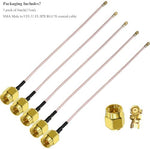Detailed shot of the gold-plated threading on the Tuolnk SMA connector end for high-gain antennas.