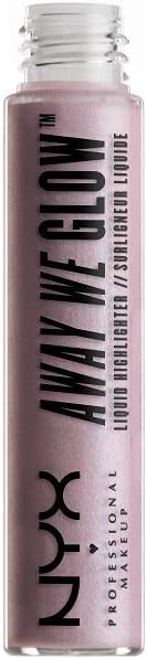 NYX Away We Glow Liquid Highlighter tube packaging and applicator design