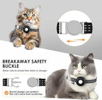 Back view of the reflective cat collar highlighting the premium breakaway mechanism designed to prevent choking.