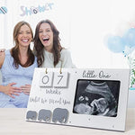 Jwitao expecting parents gift frame highlighting the high-quality wood finish and text details.