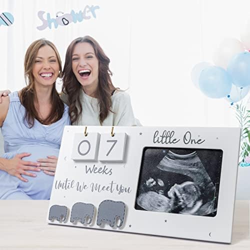 Jwitao expecting parents gift frame highlighting the high-quality wood finish and text details.