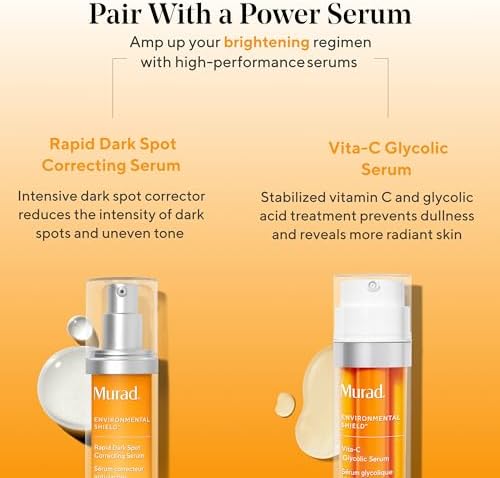 Murad skincare product display for hydration and protection