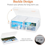 Lifewit transparent plastic storage box for desktop organization