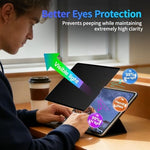 GUDTEKE privacy screen protector packaging displaying precise fit for iPad Pro 12.9 inch models
