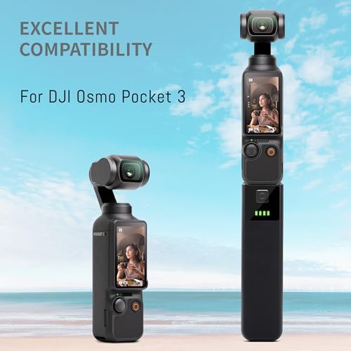 DFTIM portable camera power handle connected to a tripod via the bottom thread hole.