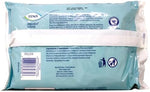 Tena pre-moistened adult wipes packaging details