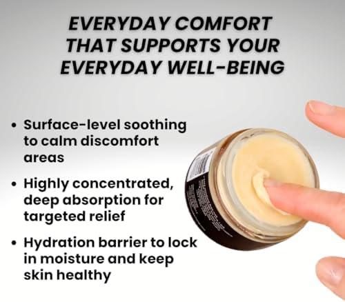 Topical hemp salve jar for joint and muscle care