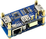 Coolwell PoE HAT showing the RJ45 Ethernet port and USB interfaces