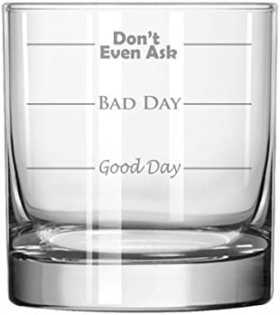Mip rocks whiskey highball glass front view novelty drinkware