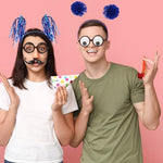 Lightweight blue pom pom headbands for costumes
