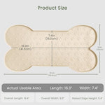 Close up of food-grade silicone texture on PWTAA puppy feeding mat
