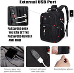SHRRADOO 17 inch computer bag opened flat at 180 degrees showing the TSA friendly padded laptop compartment.