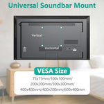WALI premium imported audio speaker bracket installed above television display