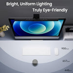 Quntis eye caring desk light bar demonstrating the auto dimming ambient sensor function
