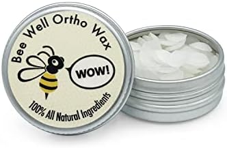 Bee Well Ortho Wax natural beeswax ingredients display