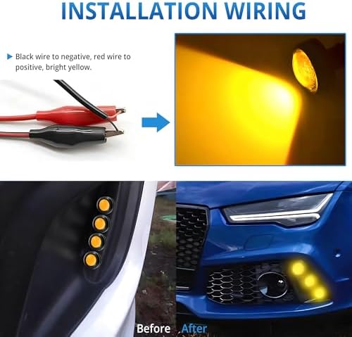 The complete JRQLOV auxiliary marker light kit demonstrating the compact dimensions of the universal small bulbs.