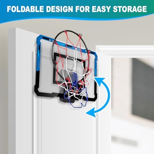 Electronic scoreboard of Loiley indoor basketball hoop active