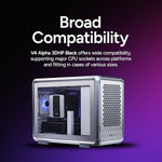 Included installation accessory kit featuring CryoFuze thermal paste and brackets for Intel LGA 1851 and AMD AM5.