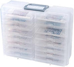 Open Novelinks photo storage container with 16 inner cases
