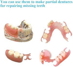 Healthyare DIY denture kit with pink gum rods and artificial teeth