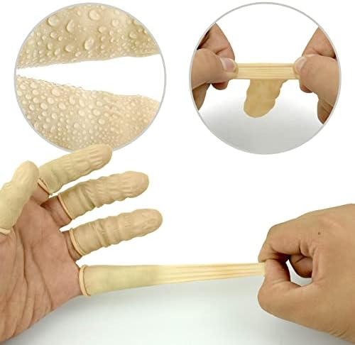 Powder free disposable finger covers keeping a medical dressing dry