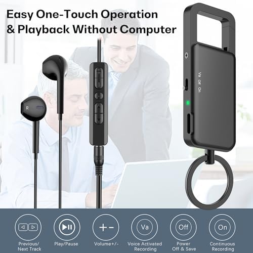 Kashevi portable voice recorder with intelligent noise reduction chip details