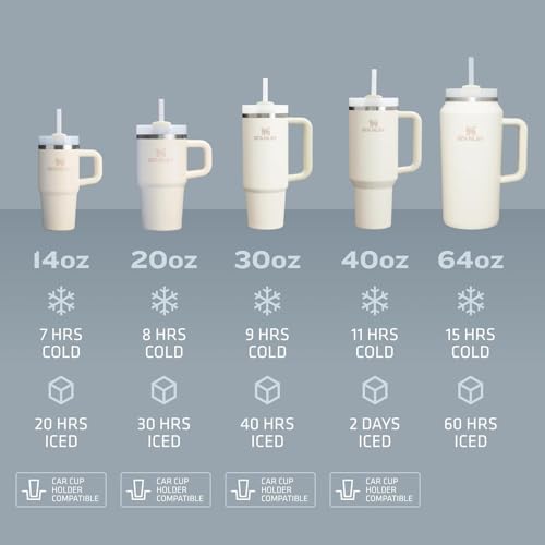 Stanley authentic imported sports flask with comfortable ergonomic grip handle.