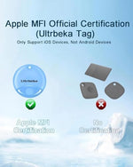 Waterproof MFi certified tracker tag being splashed with water droplets