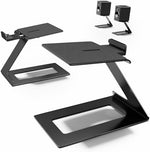 Side view of Putorsen speaker stands showing 6-degree tilt