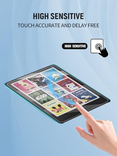 Side profile showing ultra-thin tempered glass on Kindle e-reader