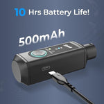 Full retail packaging of the SINWE P16 wireless Bluetooth XLR audio receiver with included accessories.