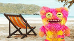 Fuggler Vacay Vibes nine inch plush monster side view showing signature teeth structure