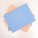 High quality linen texture of the Elyn guest book cover