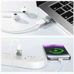 Elebase multi pack data sync adapter being used with a modern smartphone cable.
