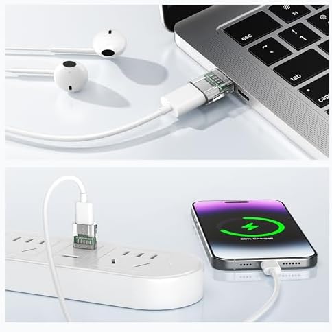 Elebase multi pack data sync adapter being used with a modern smartphone cable.