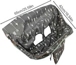 Hygiene barrier cover for grocery shopping carts