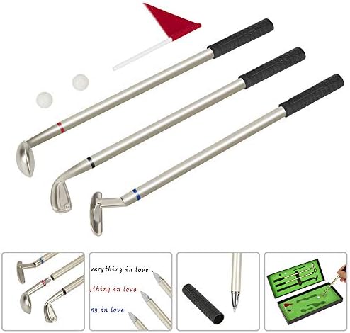 Close up of Lantoozi golf club ballpoint pens