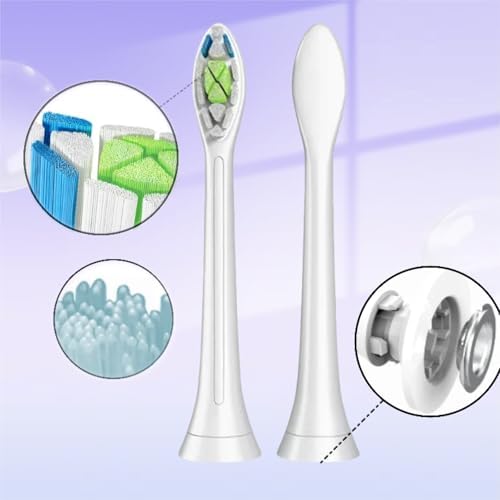 Black electric toothbrush replacement heads compatible with Philips Sonicare handles.