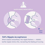 MAM feeding set showing 5 ounce and 9 ounce bottle sizes