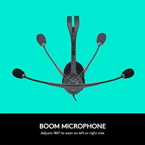 Side profile of Logitech H111 headset on ear design