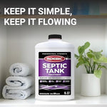 Eco-friendly Roebic septic system protector for year-round clog prevention.