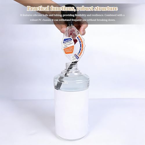 Dial type vehicle battery liquid densitometer displaying temperature scales.