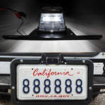 Close up of Gzztores trailer tag light housing and lens