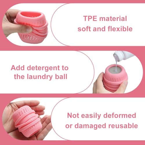 Demonstration of injecting liquid detergent into the center of the household washer ball