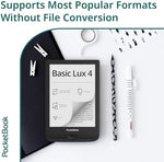 PocketBook Basic Lux 4 showing microSD card slot access