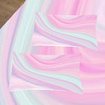 Twin size bed styled with Bodhi colorful marble fitted sheet and pillowcase