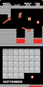 Super Mario Bros. 8-Bit Retro 2026 Wall Calendar + 6 Bonus Die-cut Notecards - Image 6