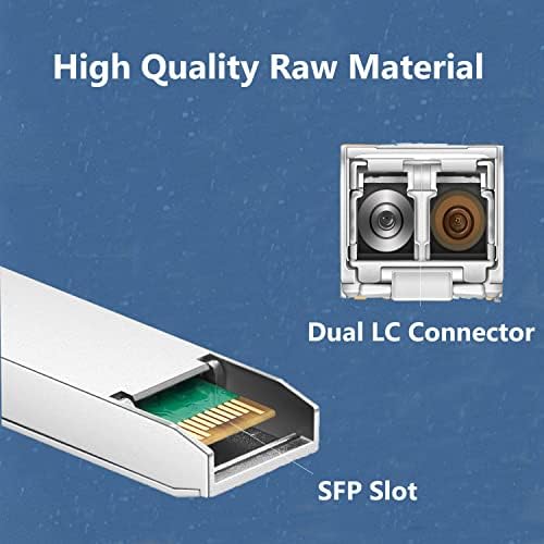 Side profile of H!Fiber 10G SFP+ transceiver for data center infrastructure