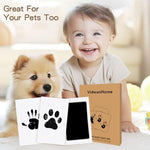 VidwanHome four pack inkless footprint pads with sixteen premium white impression cards