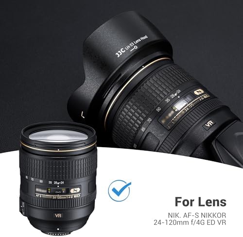 JJC lens hood showing bayonet mount attachment